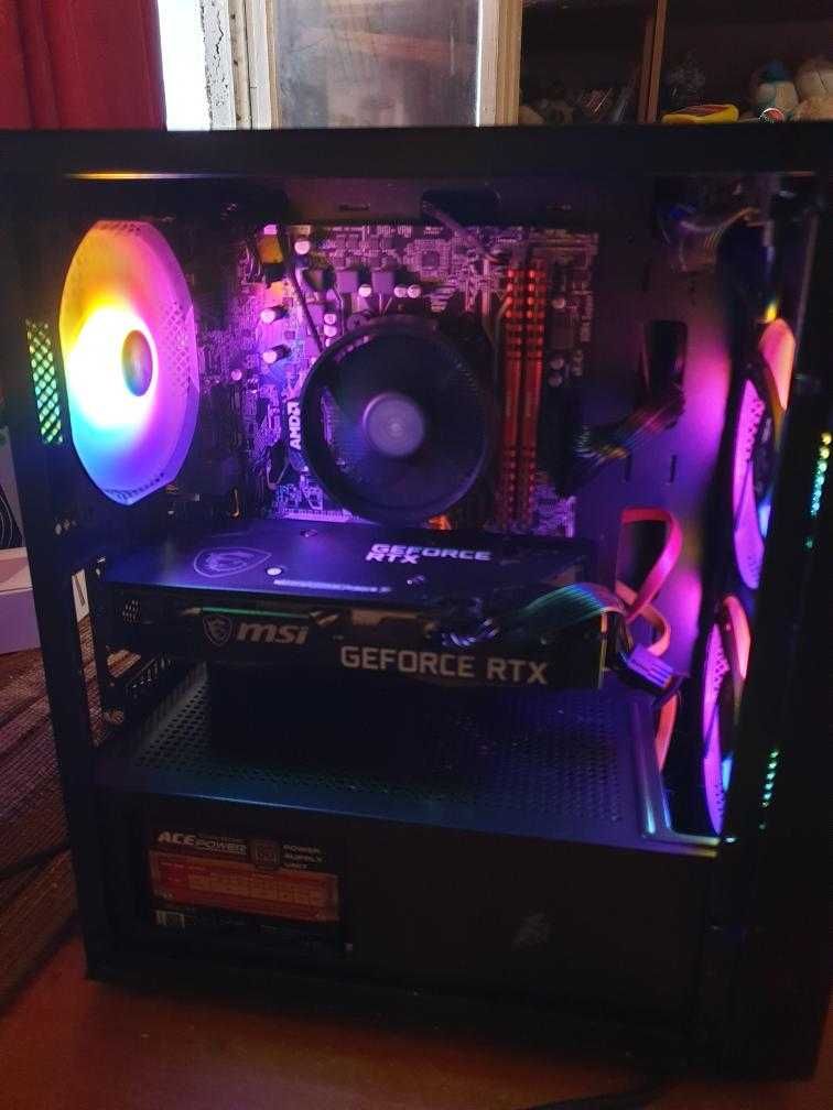 С ГАРАНЦИЯ! Геймърски компютър RTX 3060 + RYZEN 5 + NVME 1TB