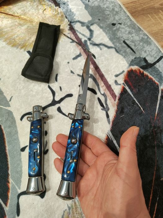 Stileto Cuțit Italian briceag vânătoare 24cm + husa