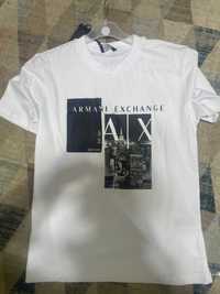 tricou armani exchange alb