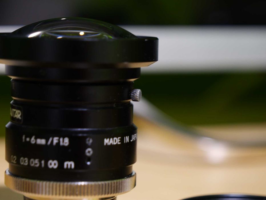 Obiectiv Kowa Navitar 6mm f1.8 C-mount + adaptor pentru camere MFT M43