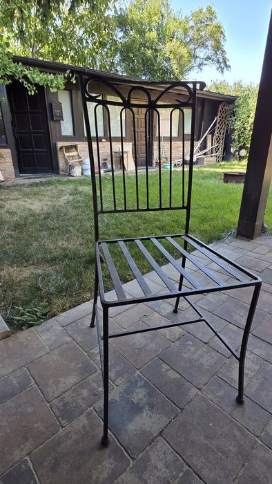 Scaune fier forjat, set 6 buc