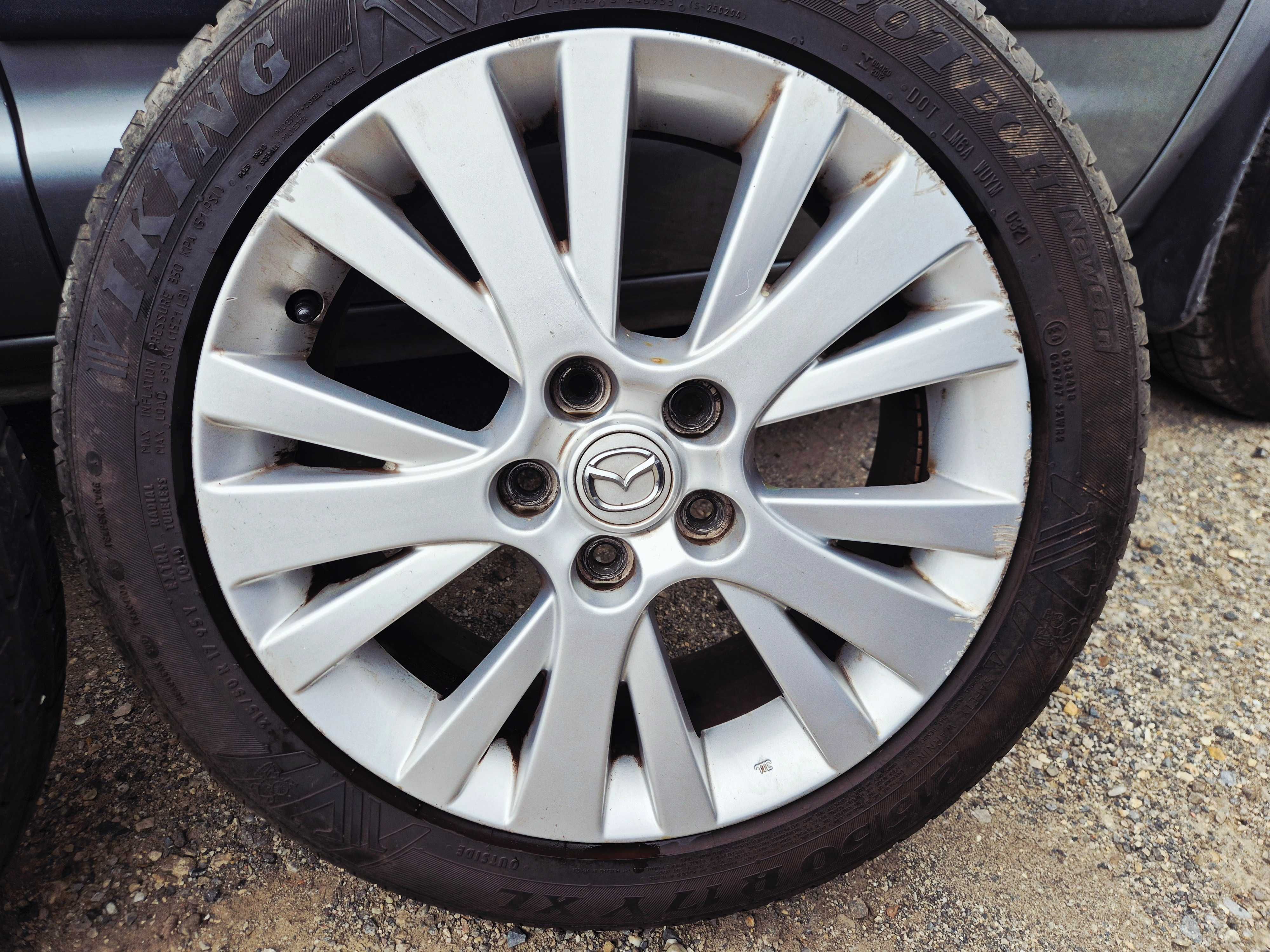 4 алуминиеви джанти 17" MAZDA 5X114,3 с гуми 215/50R17 VIKING