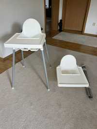 Vand 3 scaune inalte cu tava Antilop[Ikea] pentru bebelusi