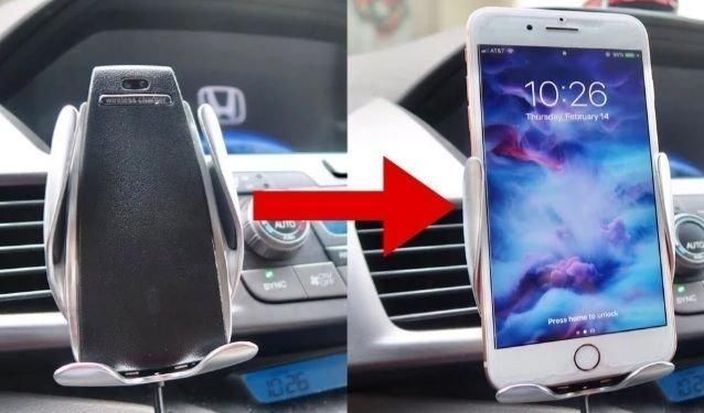 Стойка за телефон 3175 с безжично зареждане S5 Инфрачервен сензор Авто