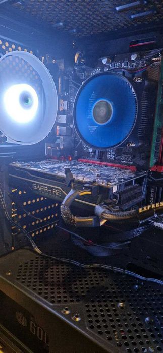 Настольный компьютер (Core i5 10400F, RX570 4Gb, DDR4 16Gb, Redmi 24")