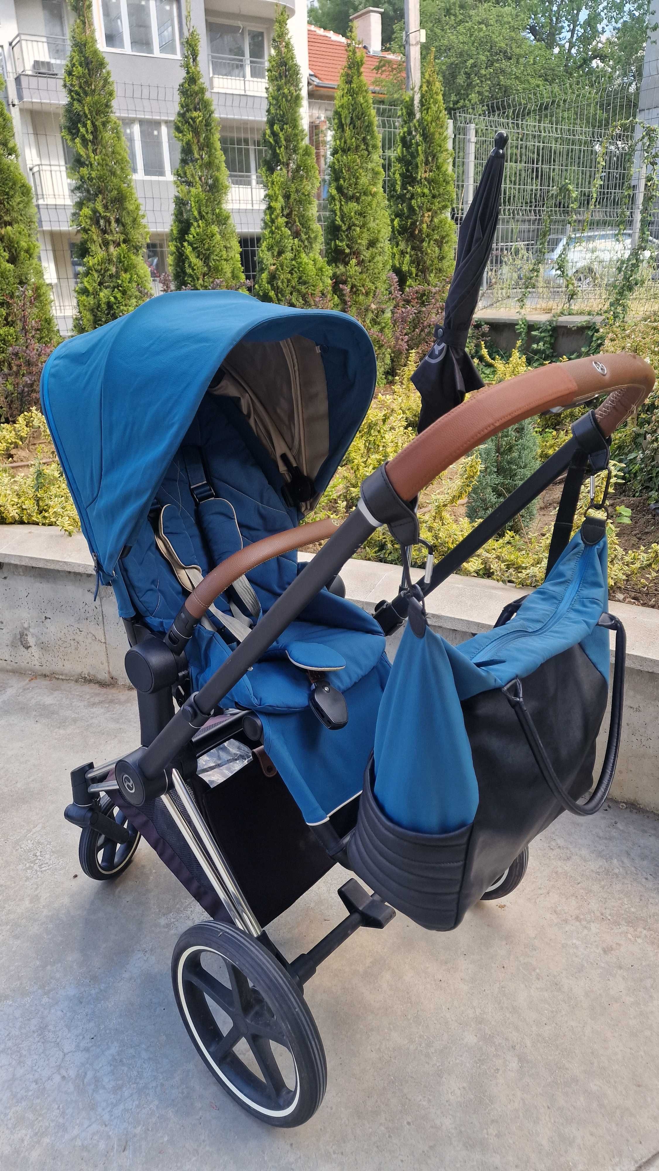 Cybex Priam Platinum - летен, зимен кош + много аксесоари