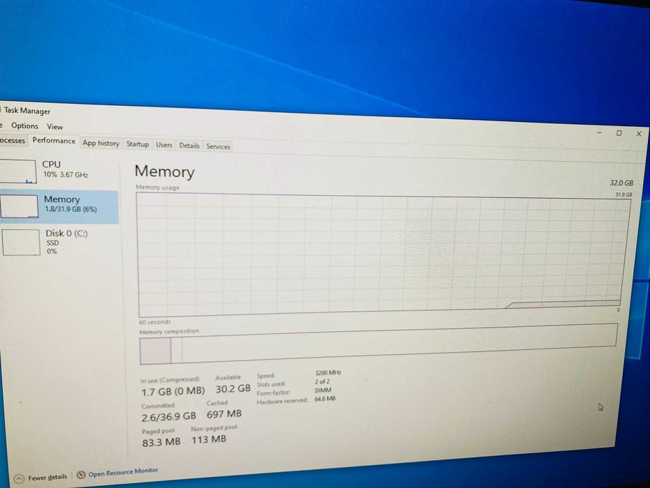 2x16GB Corsair VENGEANCE RGB RS 32GB DDR4 3200MHz CL16