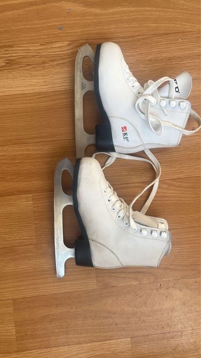 Коньки детские Кожаные, размер28/28, сталь немецкая ТUV