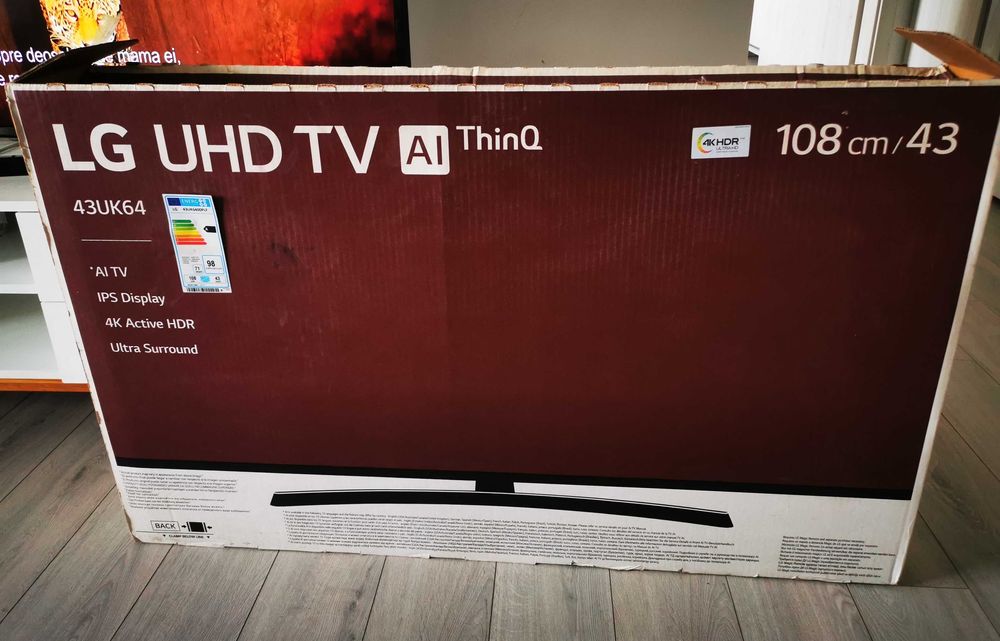 Tv LED Smart LG, 108 cm, 4K UHD