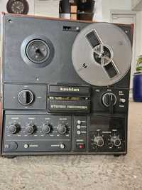 Magnetofon Kashtan vintage 1983 Technointorg cu accesorii mufe /mic