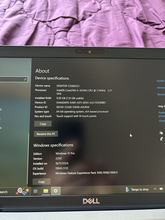 Latitude 5410 i5 gen.10 -touchscreen-