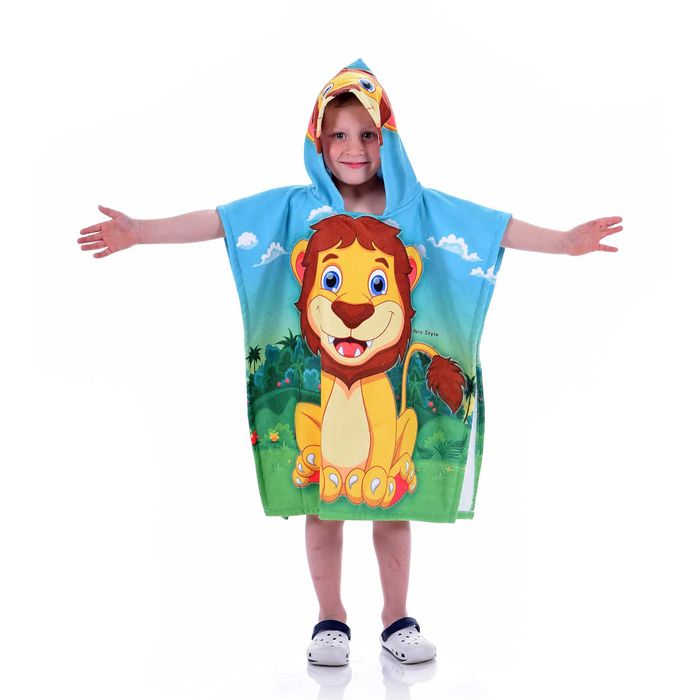 Детски хавлии за плаж и баня със забавни щампи 5 варианта