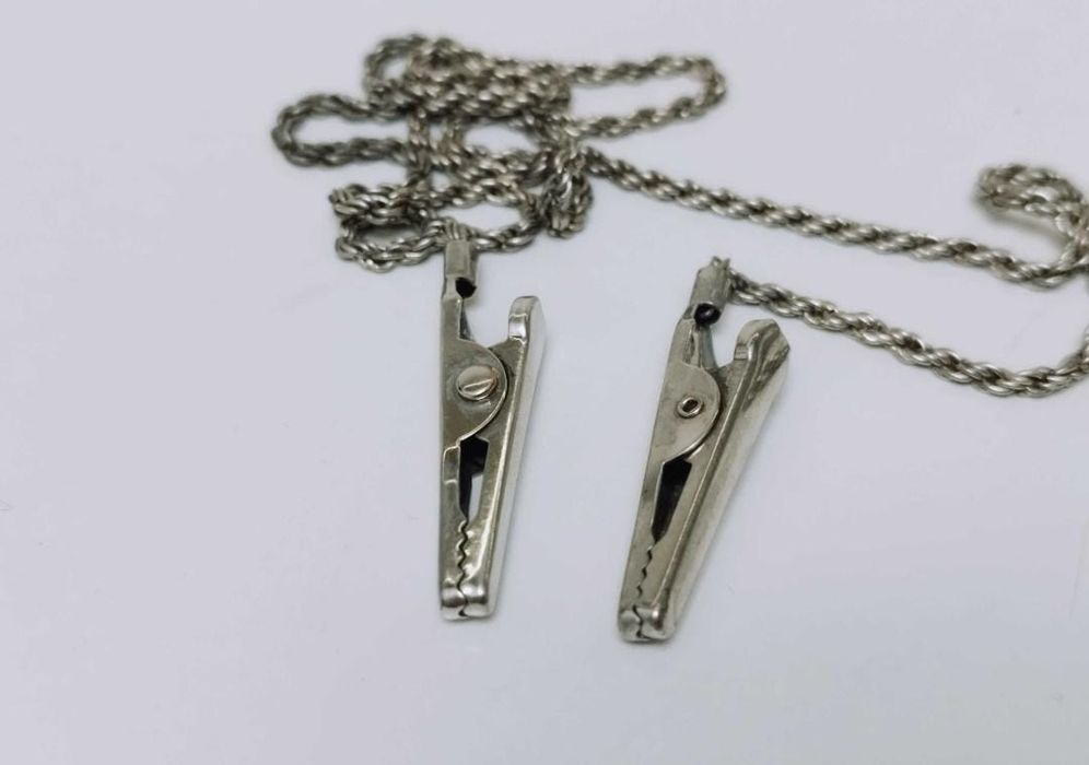 Vechi lant bavete  placat cu argint