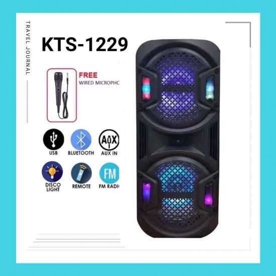 Караоке колона KTS-1229 8 инча 500W с Bluetooth и Микрофон