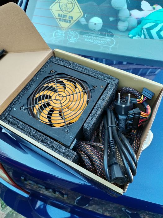 Placă video GTX 1650 + sursă nJoy Titan 500W (regulator de tensiune)