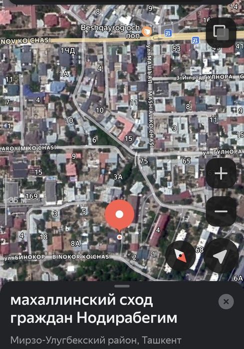 Продаю землю Мирзоулугбекский район центр Луначарского 17 соток.