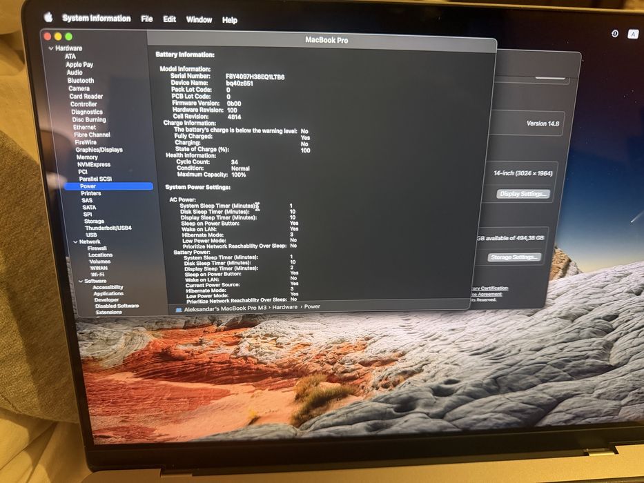 Macbook pro 14”  M3