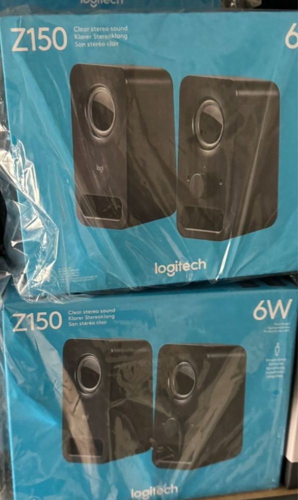 Boxe 2.0 Logitech Z150, 6W RMS, Negru, transport inclus