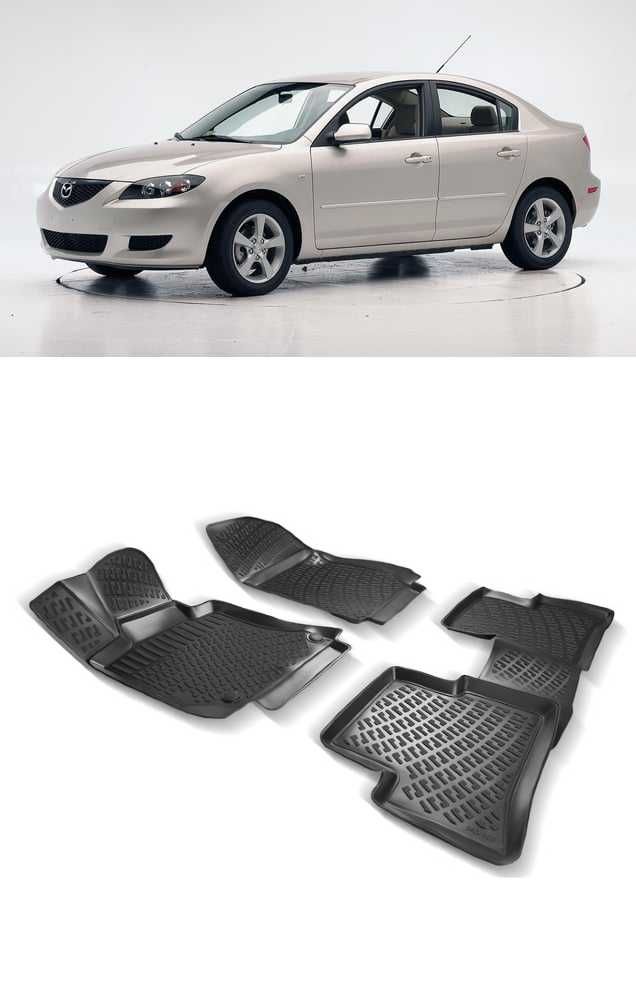 Гумени стелки RizLine съвместими с Mazda 3 2003-09