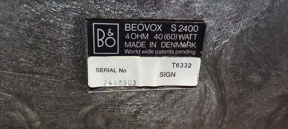 Boxe Audio Bang & Olufsen Beovox S 2400 Difuzoare Audio Boxe De Raft