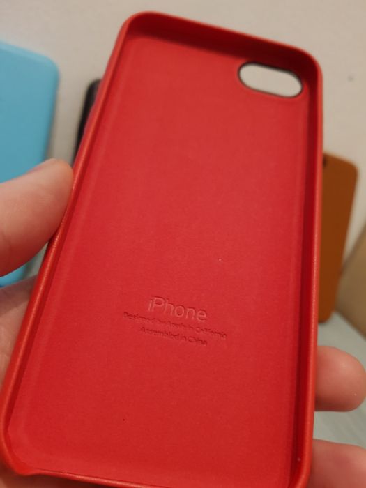 Husa Piele iPhone 7/8 Apple Leather Case 5 culori.