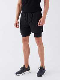 LC Waikiki Men 2 in 1 Black Shorts M