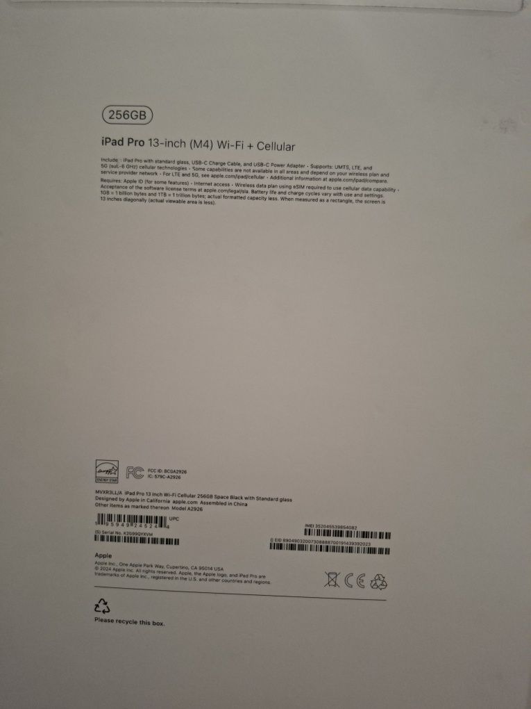 iPad Pro 13  256GB (M4) Wi-Fi/ Cellular 5G + Magic Keyboard