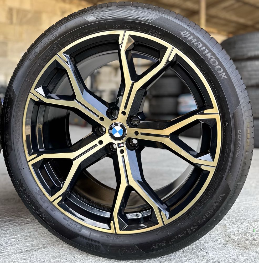 Jante Bmw X5 X6 R21 G05 G06 M741 Originale Gold Hankook de vara 2024