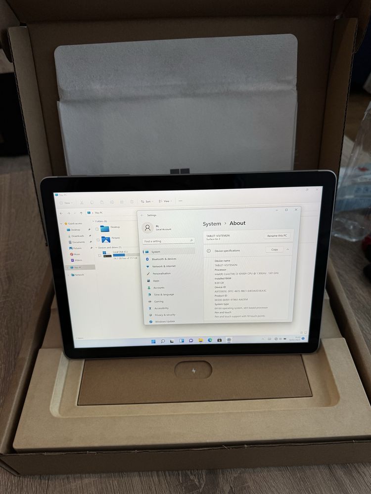 Tableta Microsoft Surface GO 3 (i3-10100Y, 8gb , 128Gb) *SIGILATA*