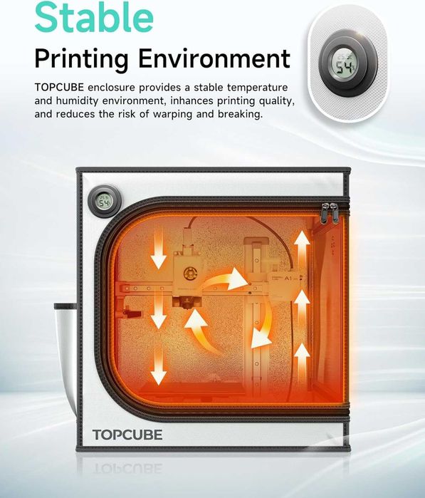 Camera Imprimare 3D A1 mini, Contr temp+ilum LED, Redus de la 639 RON