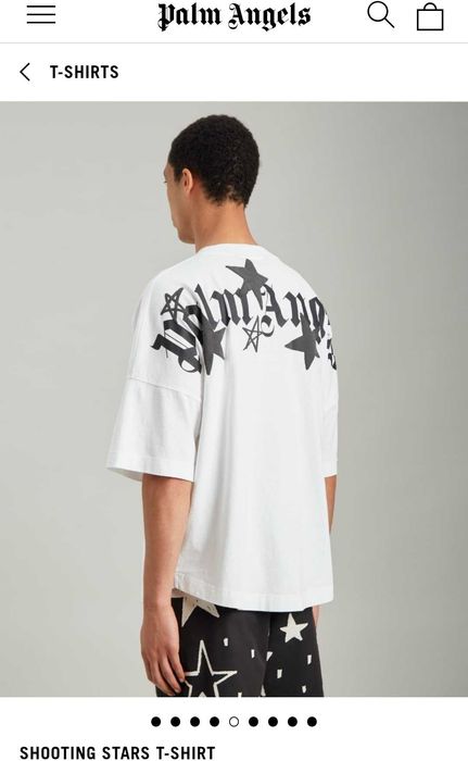 Tricou Palm Angels Stars, Oversize, Premium, Unisex