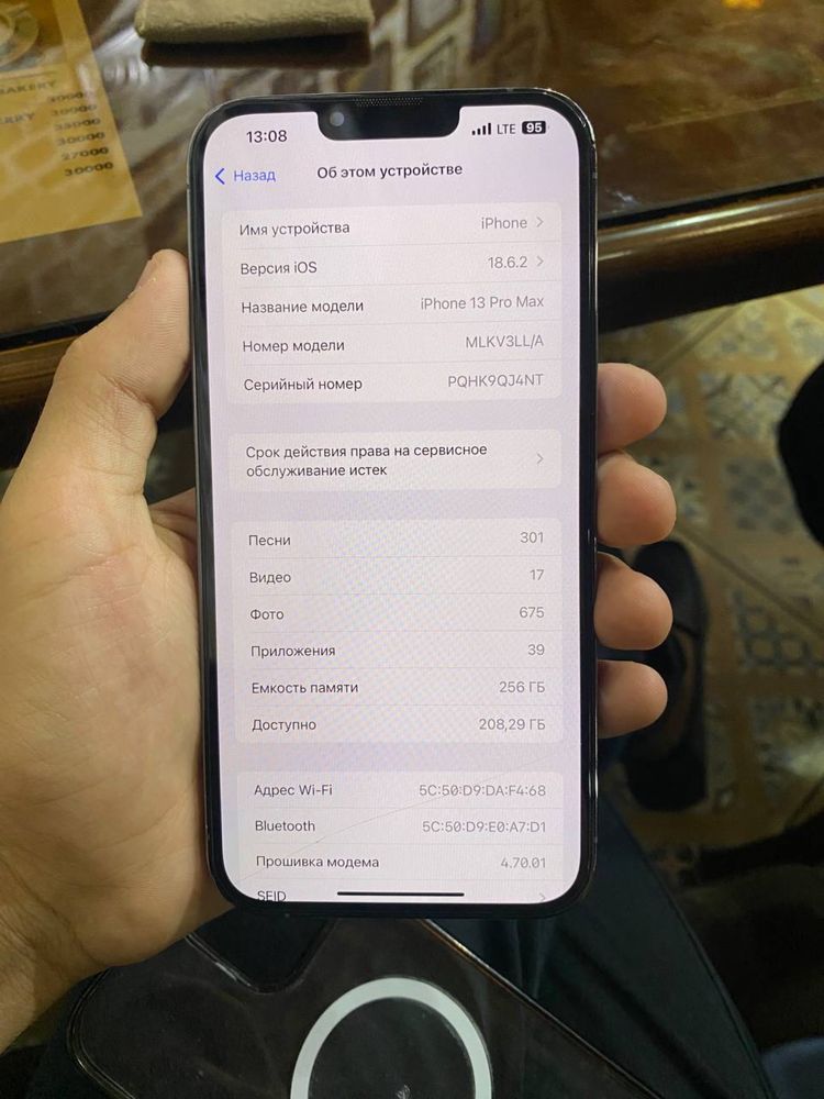 Iphone 13 Pro Max rangi ko’k