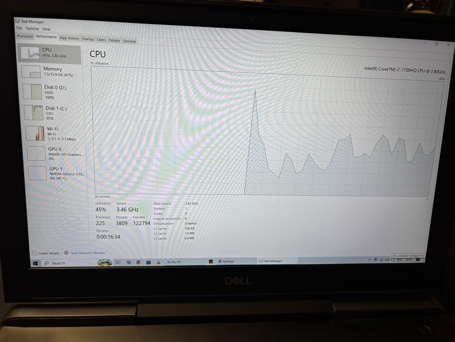 Лаптоп Dell Inspiron 7577 изключително запазен
