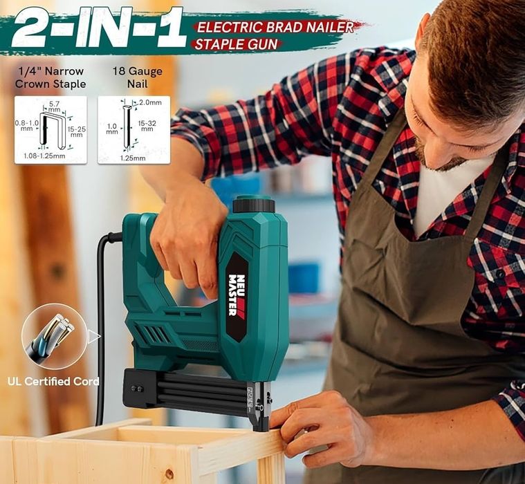 Электро пистолет монтажный строительный(скобочно-гвоздевой степлер)