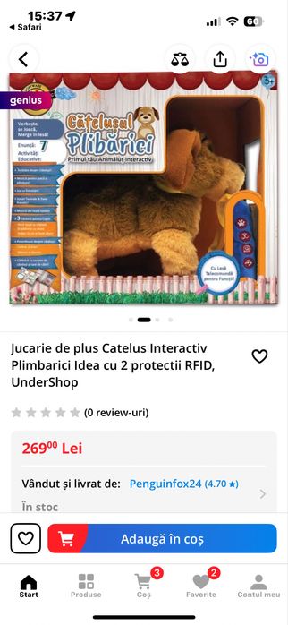 Jucarie interactiva catelus!