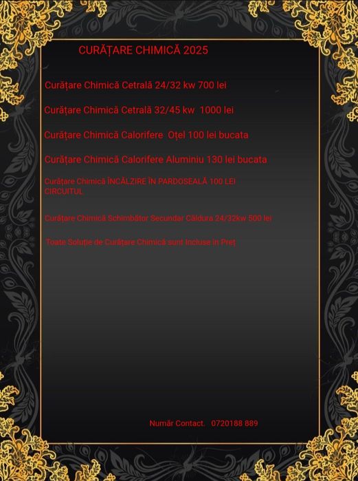 Spălarea Curățare Chimică Centrale Termice Încălzire în Pardoseală