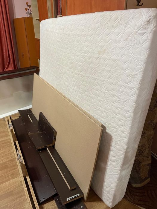 Pat de pal cu lada si saltea