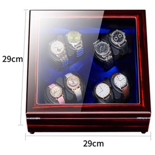 Cutie intors ceasuri automatice iUni, Watch Winder 8 Mahon-Negru