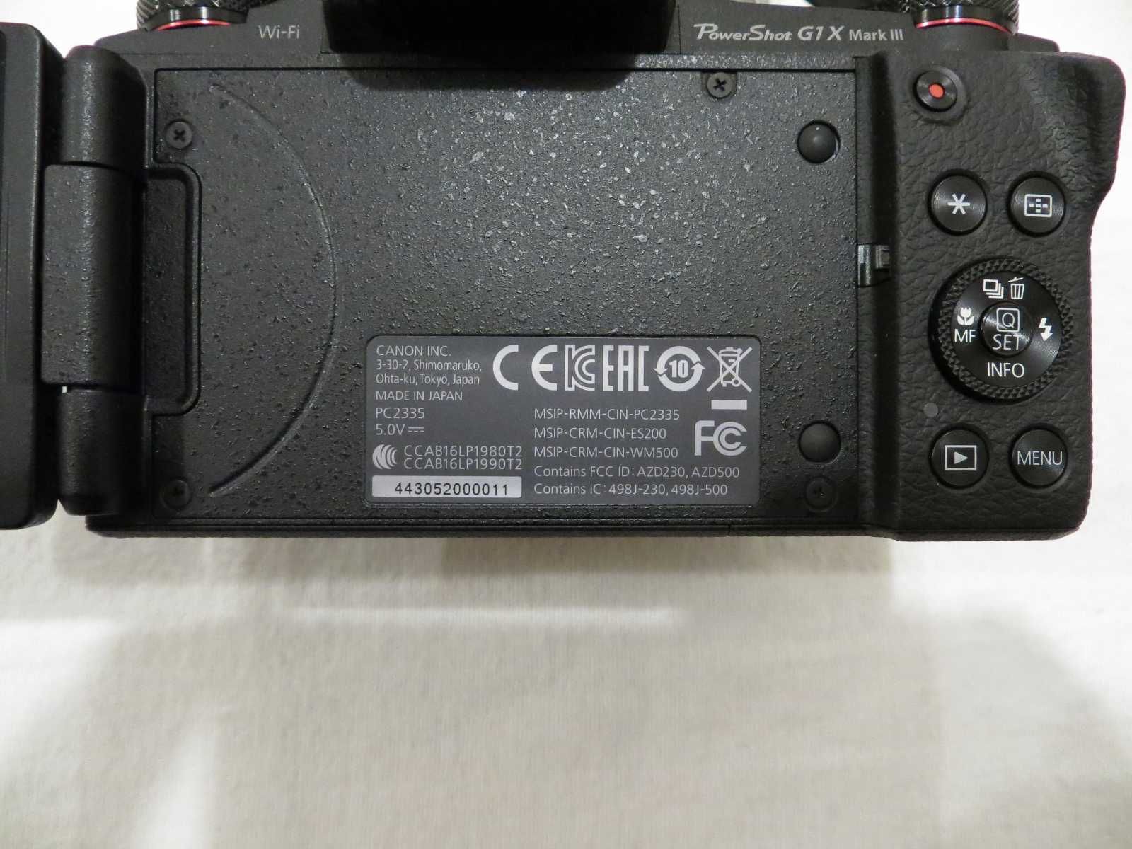 Canon G1X mark III  in garantie