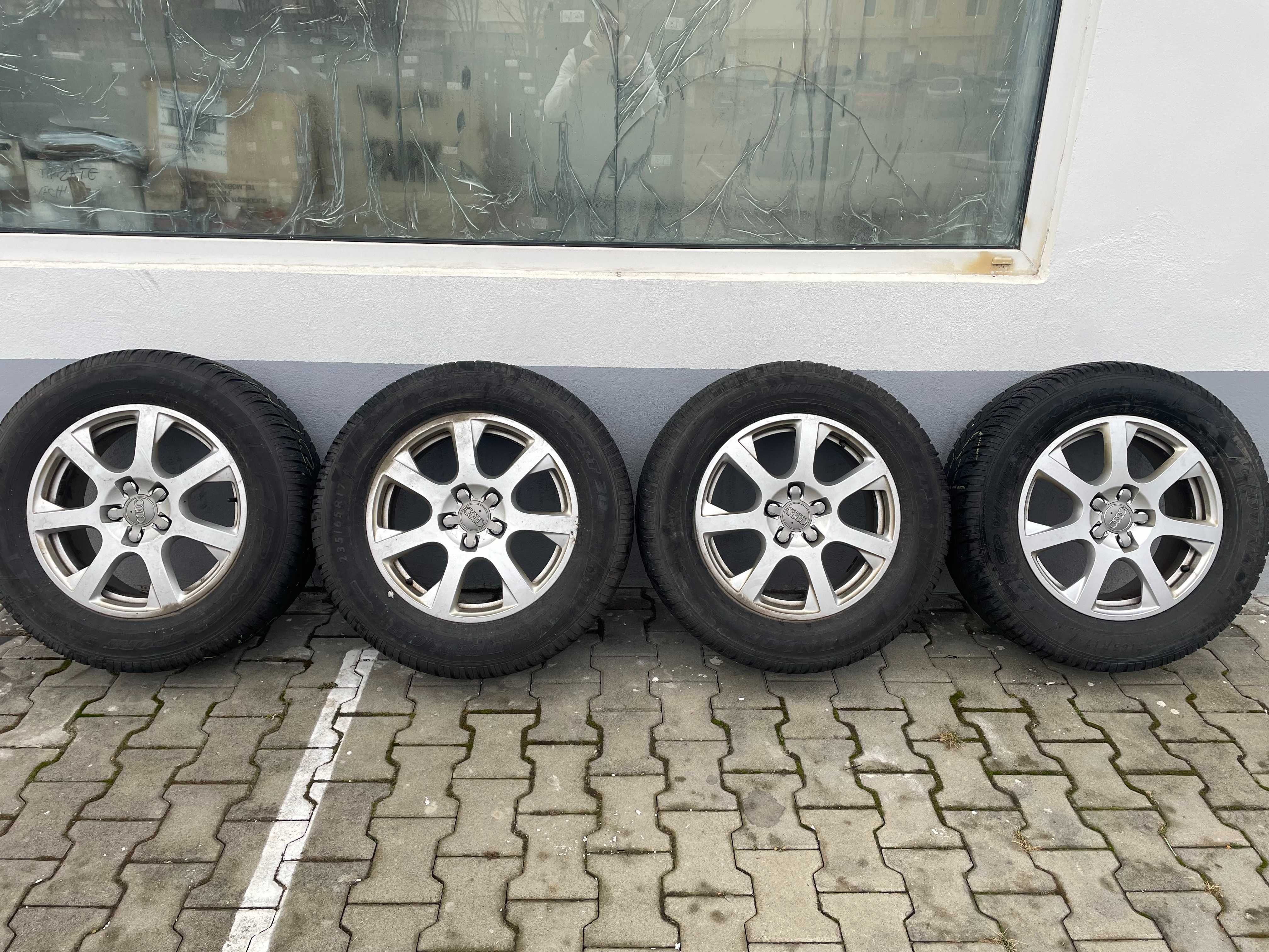 Jante Audi Q5 + anvelope iarna Dunlop Winter Sport 3D 235/65R17