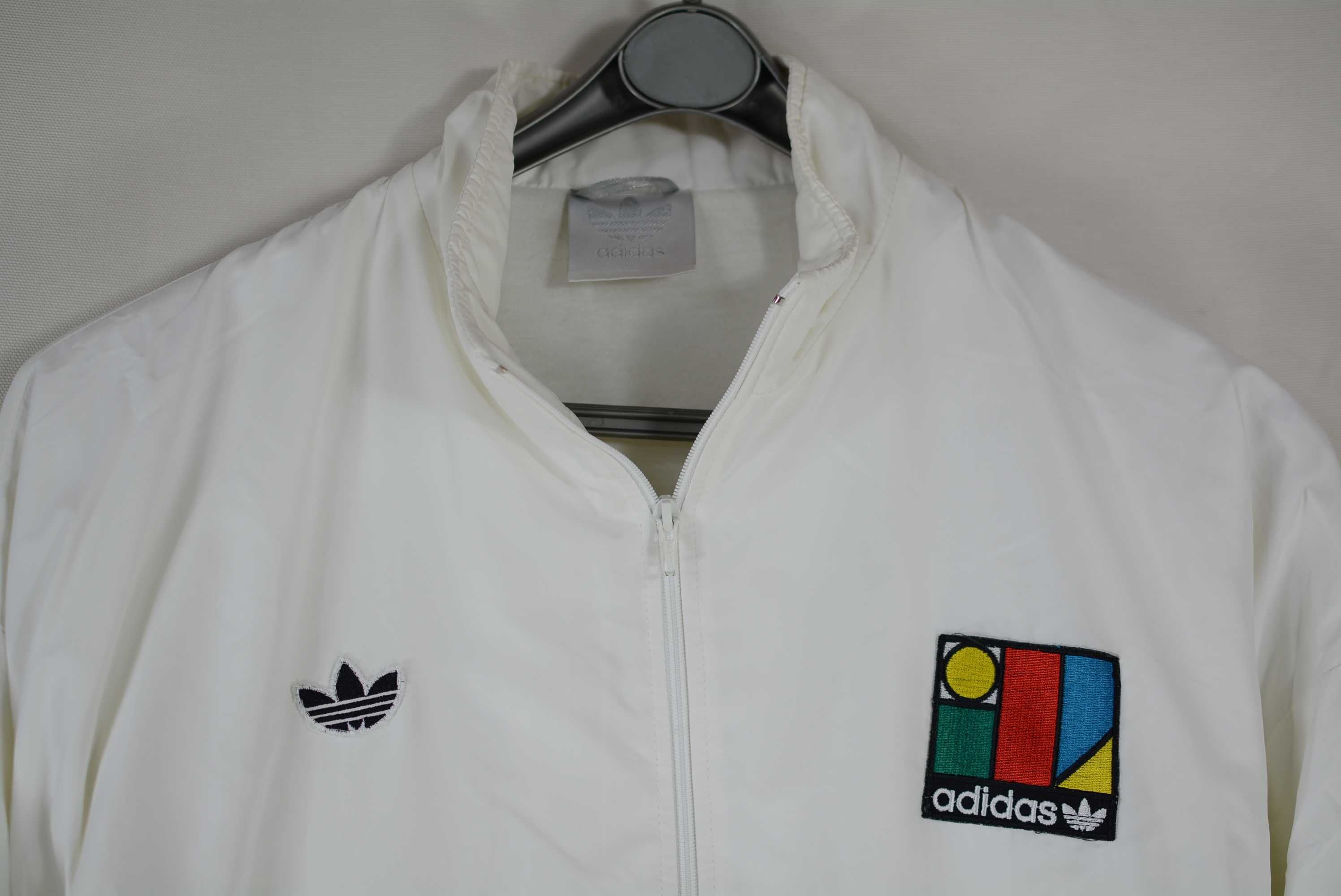 Geaca Barbati Adidas vintage anii 80-90 marimea XL Alba BW72