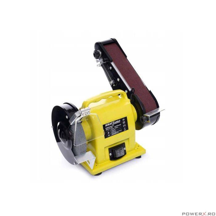 Polizor cu piatra si banda abraziva smirghel, 1800 W, 220V, Kraft