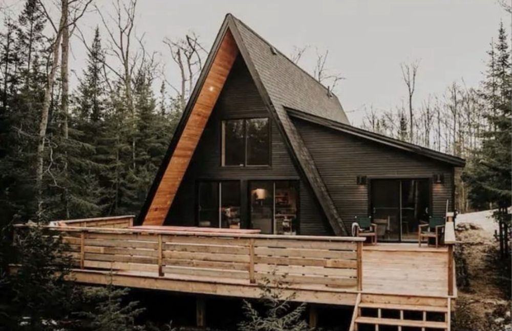 Vand cabane din lemn Aframe