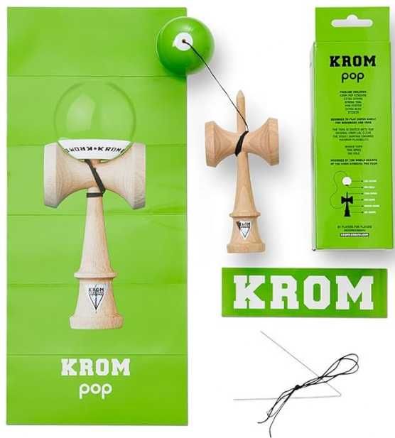Kendama krom pop diverse culori sticky