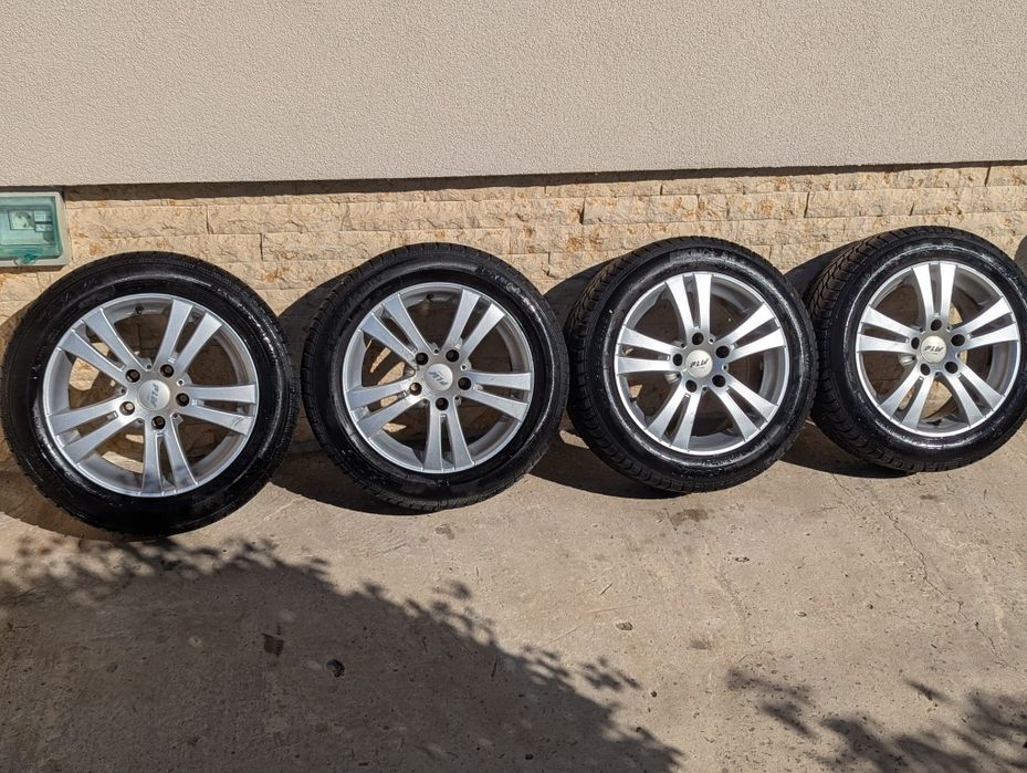 Jante aliaj cu anvelope de iarna bmw 205 55 R16 5x120