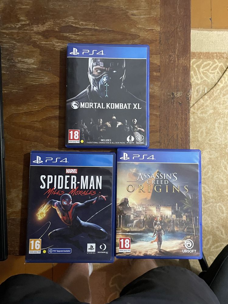 Spider-man Miles Morales, Assassin’s creed origina, Mortal Kombat XL