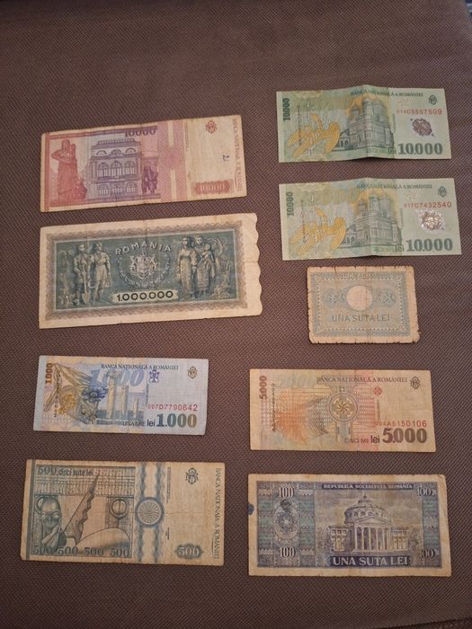 Vând lot de bancnote România