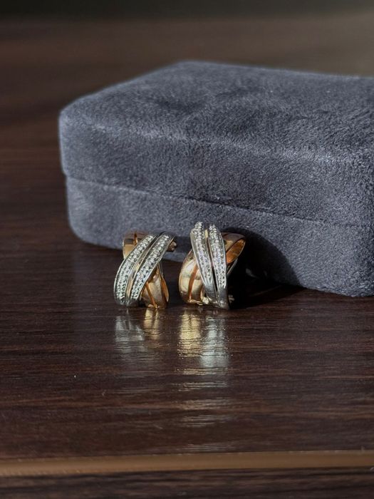 Продам серьги золотые Аль Фиери оригинал