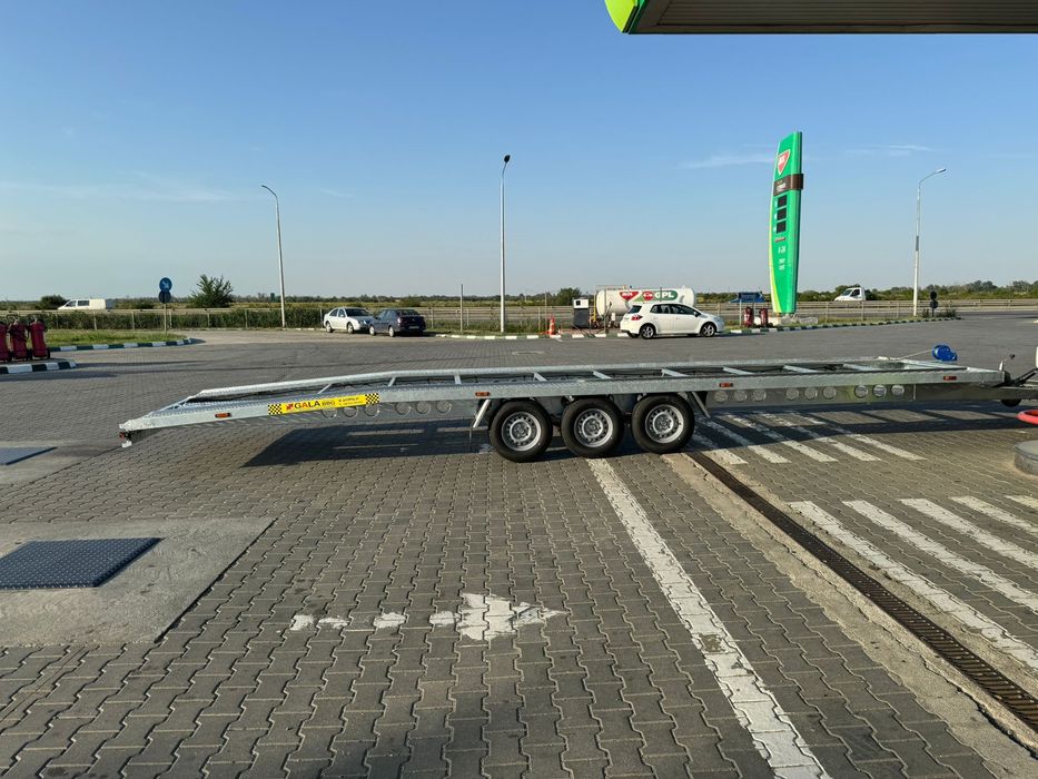 Închiriere platforma auto închiriez remorca dubla 8, 8,5 9m 3,5t
