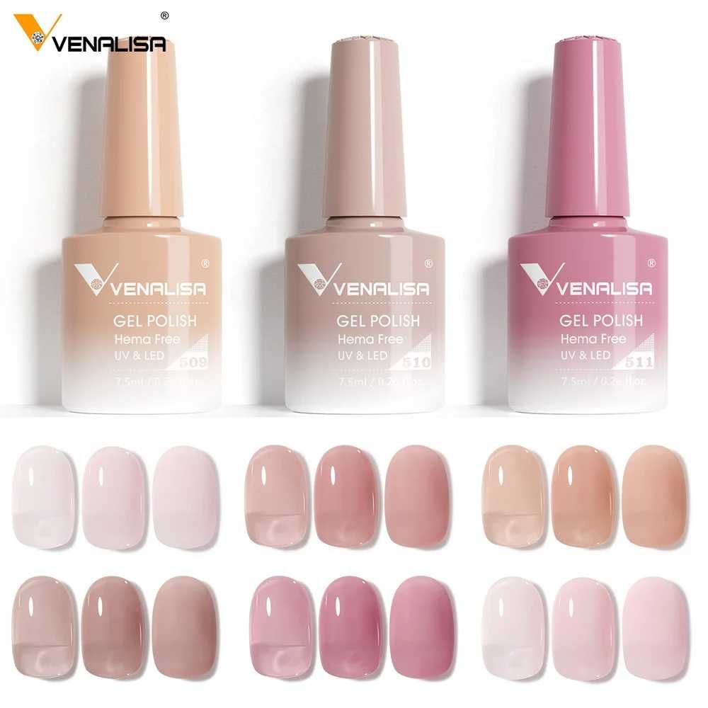 НОВО! Venalisa UV&LED Гел лак плътен цвят - VIP5 БЕЗ АЛЕРГЕНИ!!!